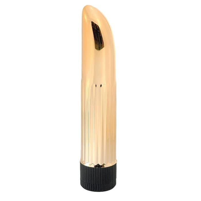 Seven Creations Ladyfinger Gold — Вібратор пластиковий, 13Х2,5 см (4890888404030)