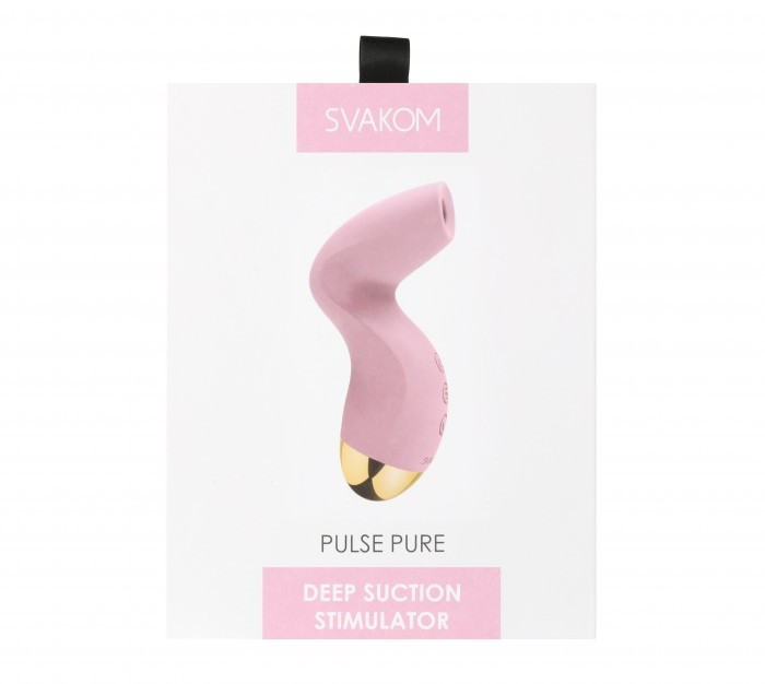 Svakom Pulse Pure - Вакуумный стимулятор клитора, 13х5.9 см (розовый) (SO6993)