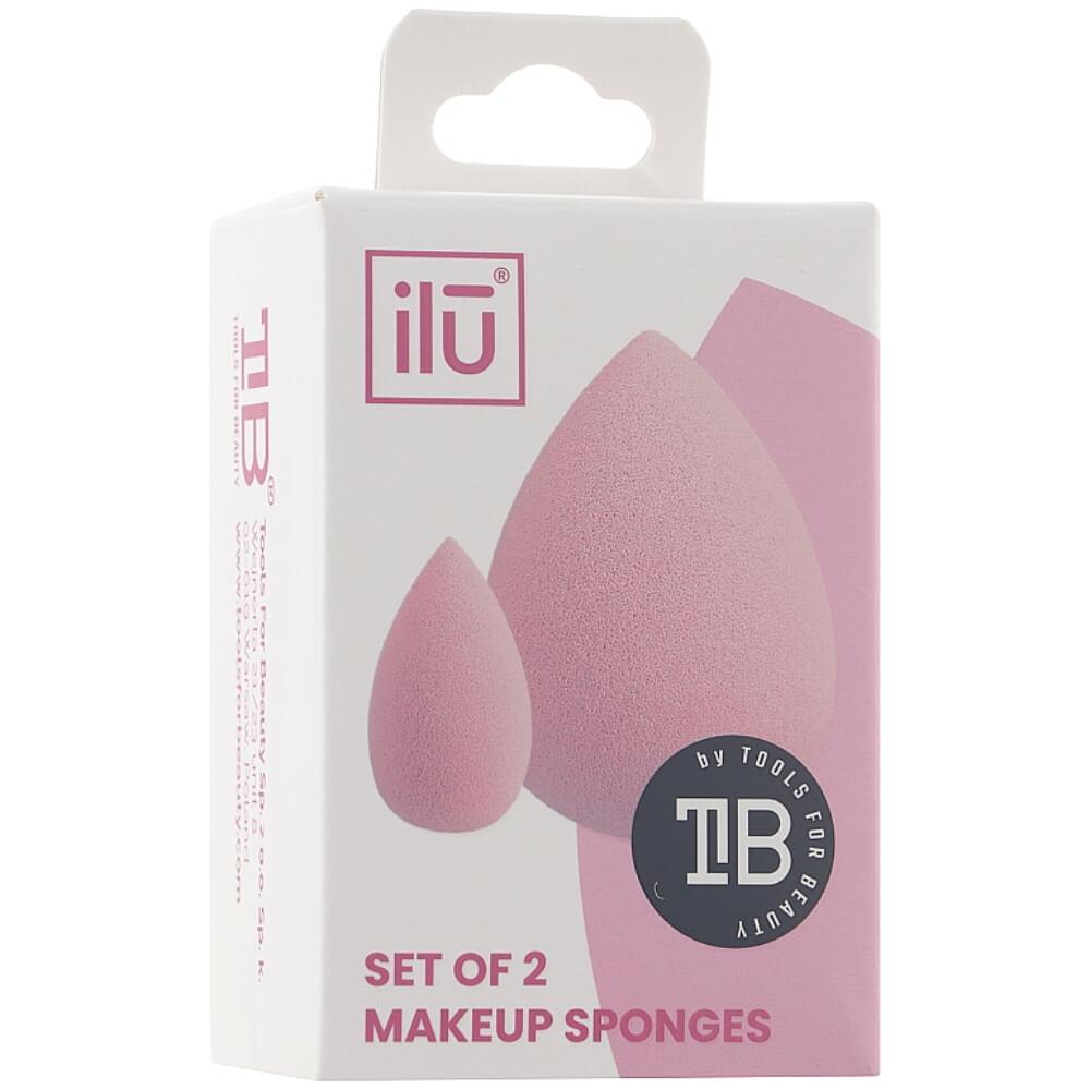 Набор спонжей для макияжа Ilu Sponges Mini and Large 2pcs Set 2 шт