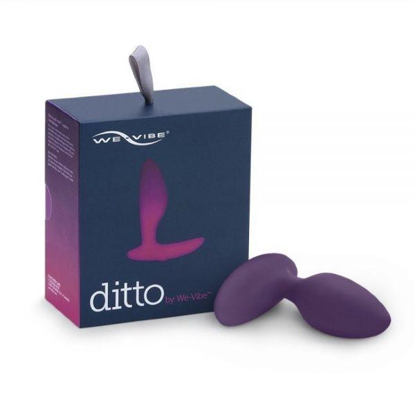 We-Vibe Ditto + Лубрикант 50 мл - смарт-пробка с дистанционным управлением, 8.8х3,1 см  (фиолетовый) (839289006829)