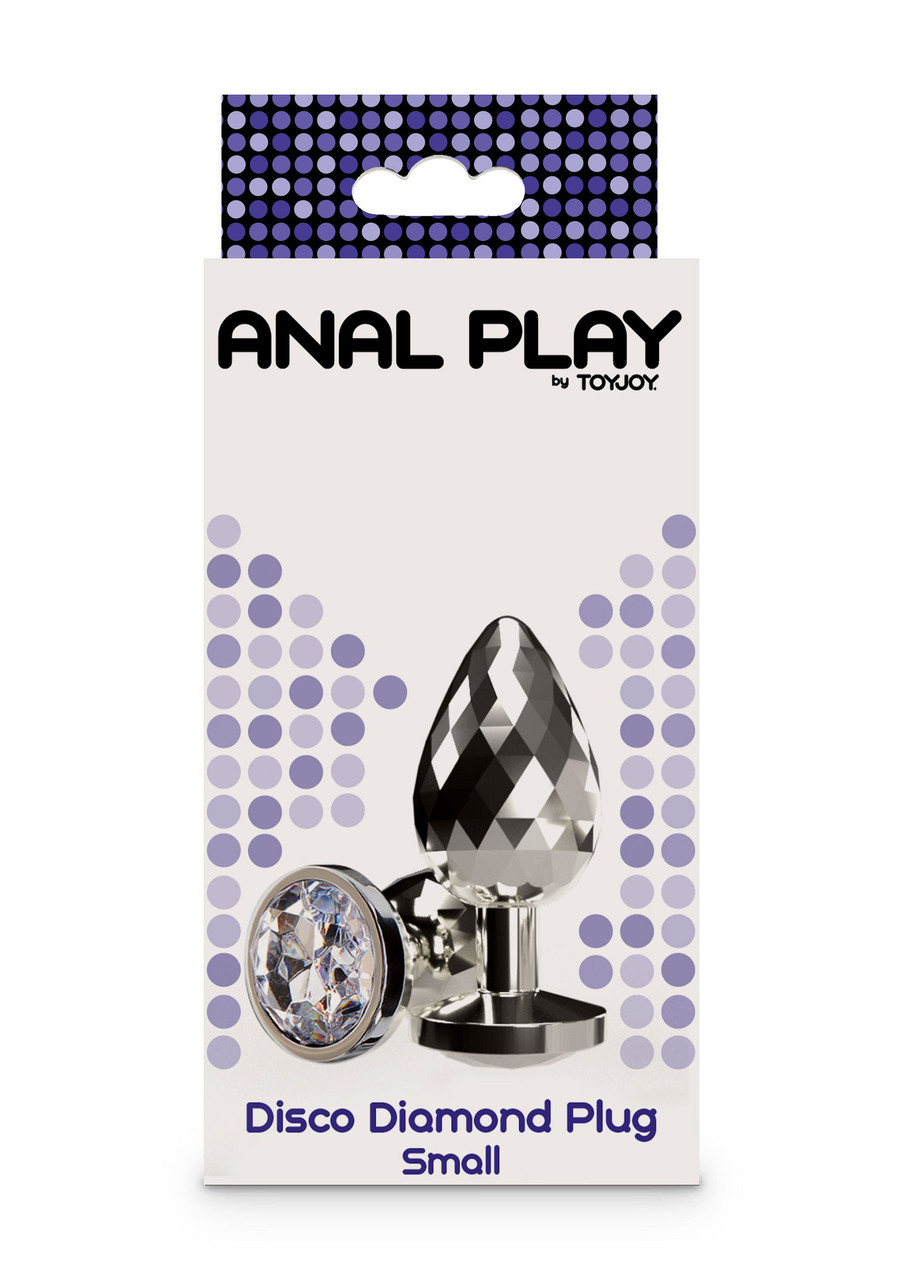 Металева анальна пробка Toy Joy Disco Diamond Plug — розмір S (10597)