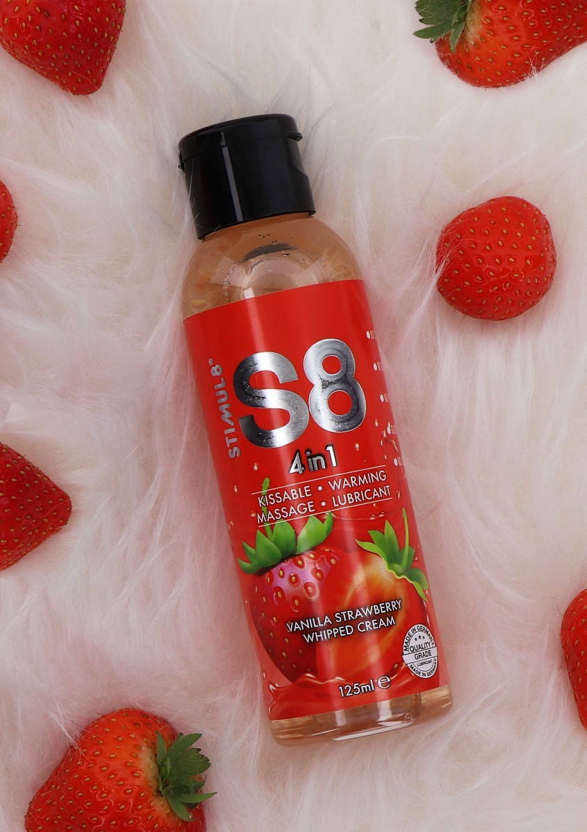 Лубрикант на водній основі Stimul8 4-in-1 Dessert Lube, 125 мл (полуниця ваніль) (8713221823212)