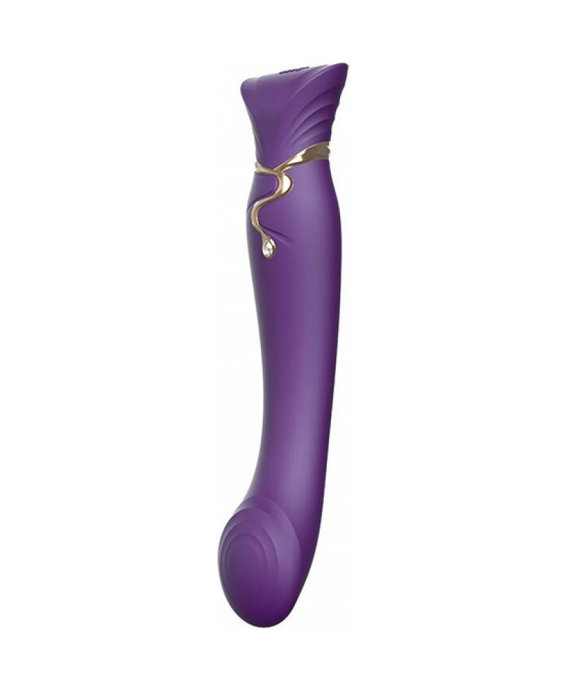 Zalo Queen Set Pulse Wave Clit Stim — Преміальний вібратор для клітора з насадкою для вакуумної стимуляції, (0600231887083)