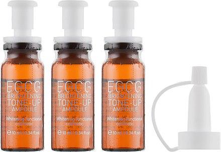 Набор осветляющих ампул для лица Esfolio EGCG Brightening Tone-Up Ampoule 3 шт (3х10 мл) (8809386885964)