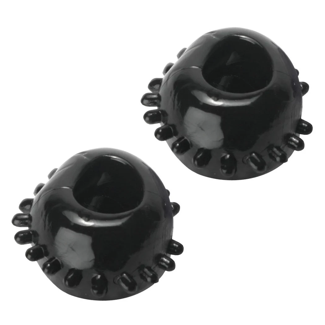 Trinity Vibes 2 Gummy Cock Rings — набір рекційних кілець, 2 шт (чорний) (811847010349)