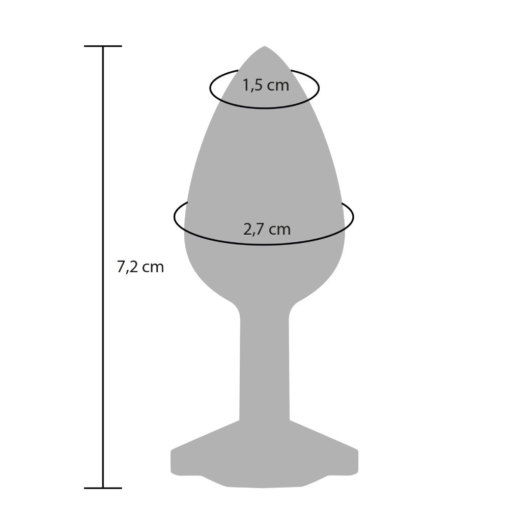 Toy Joy Small Starlight Booty Jewel — Пробка анальна, 7.2х2.7 см (10570)
