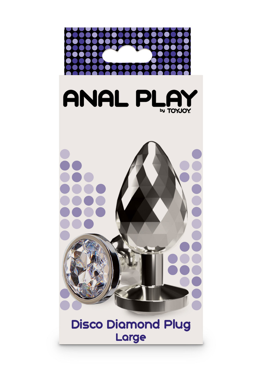 Металева анальна пробка Toy Joy Disco Diamond Plug — розмір L (10599)