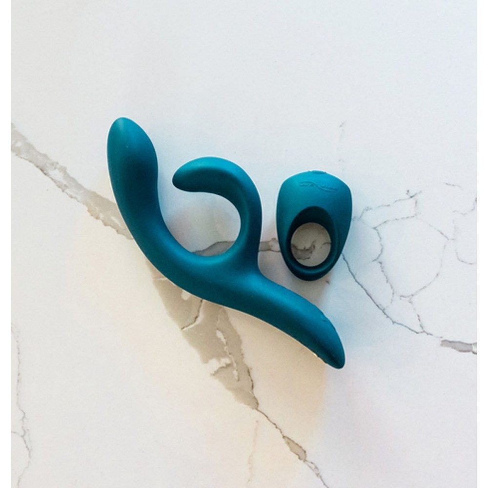We-Vibe Date Night Set + Лубрикант 50 мл - Набор для пар, эрекционное кольцо We-Vibe Pivot и вибратор Nova 2 (10028)