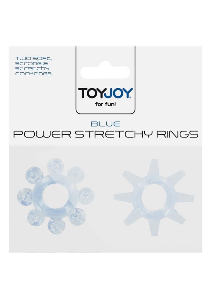 Эрекционные кольца Power Stretchy, 2 шт (белый) (8713221399298)
