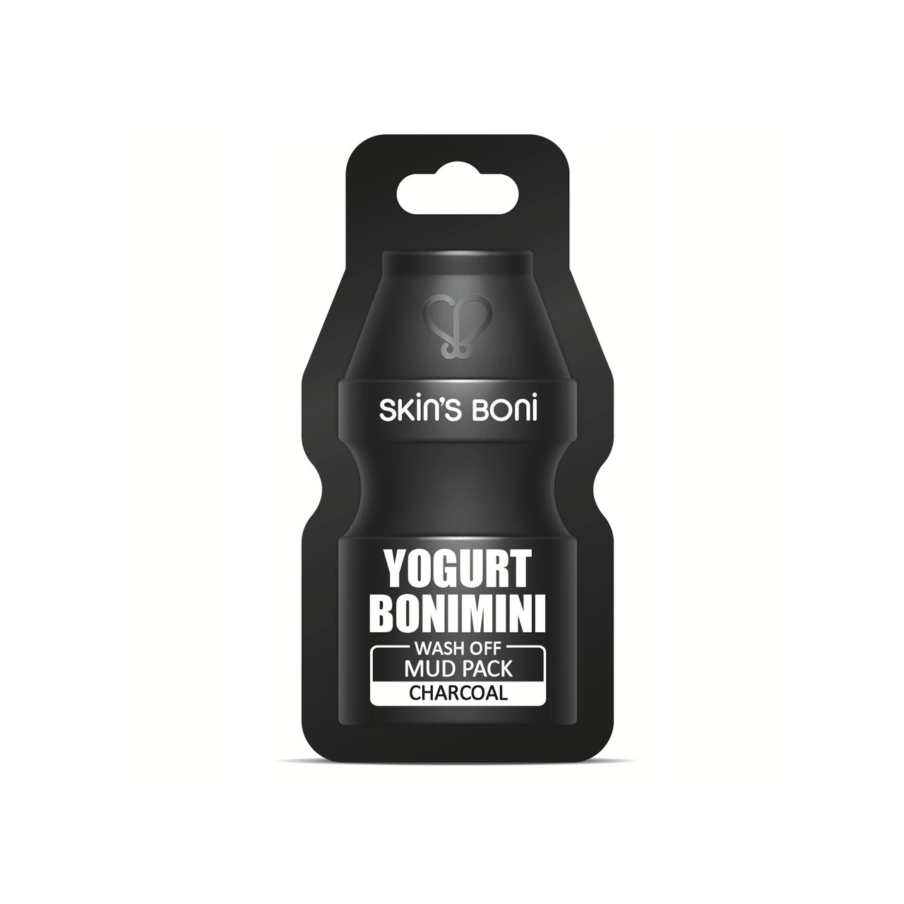 Глиняная маска с йогуртом и углем Skin's Boni Yogurt Boni Mini Wash Off Mud Pack Charcoal 15 мл