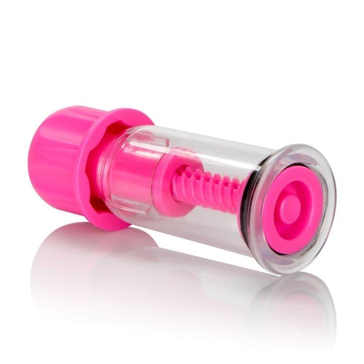 California Exotic Novelties Vacuum Twist Suckers — Вакуумні помпи для сосків, 10.3х3.8 см (рожевий) (716770086778)