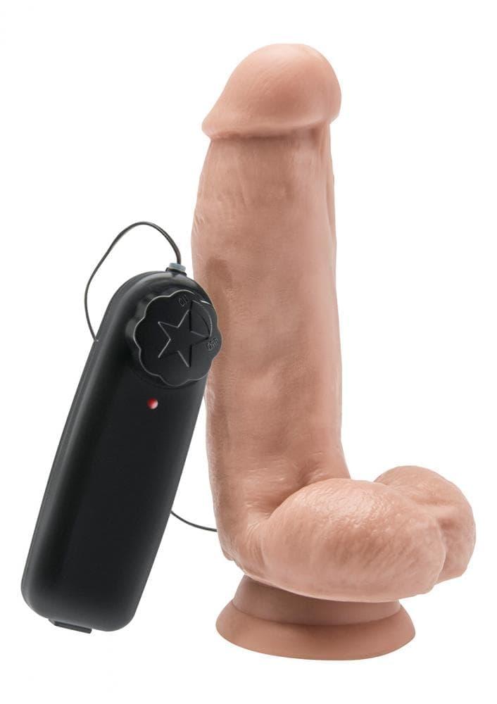 Get Real Cock 6 Inch W/ Balls Flesh - Реалистичный вибратор, 15х4 см (телесный) (8713221486479)