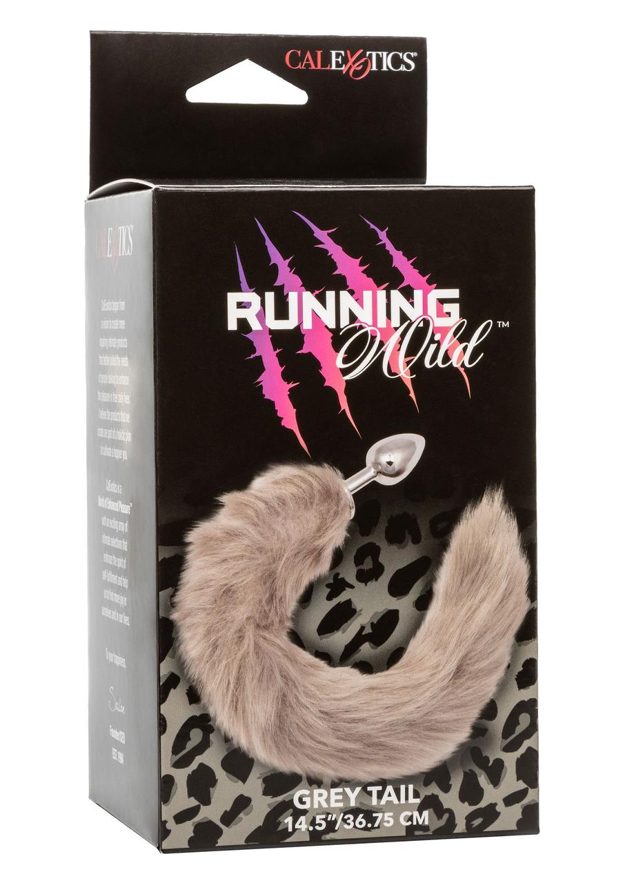 Металева анальна пробка CalExotics Running Wild Tail (716770109224)
