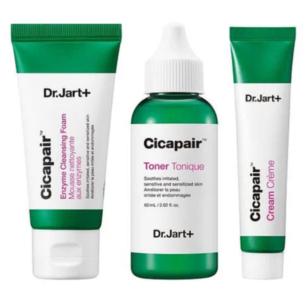 Набор средств для проблемной/чувствительной кожи Dr.Jart Cicapair Green Recipe Kit 3 шт. (8809724470111)
