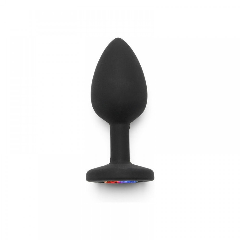 Toy Joy Rainbow Booty Jewel Small - Анальная пробка с радужным кристаллом в основании, 7х2.5 см (S) (10296)