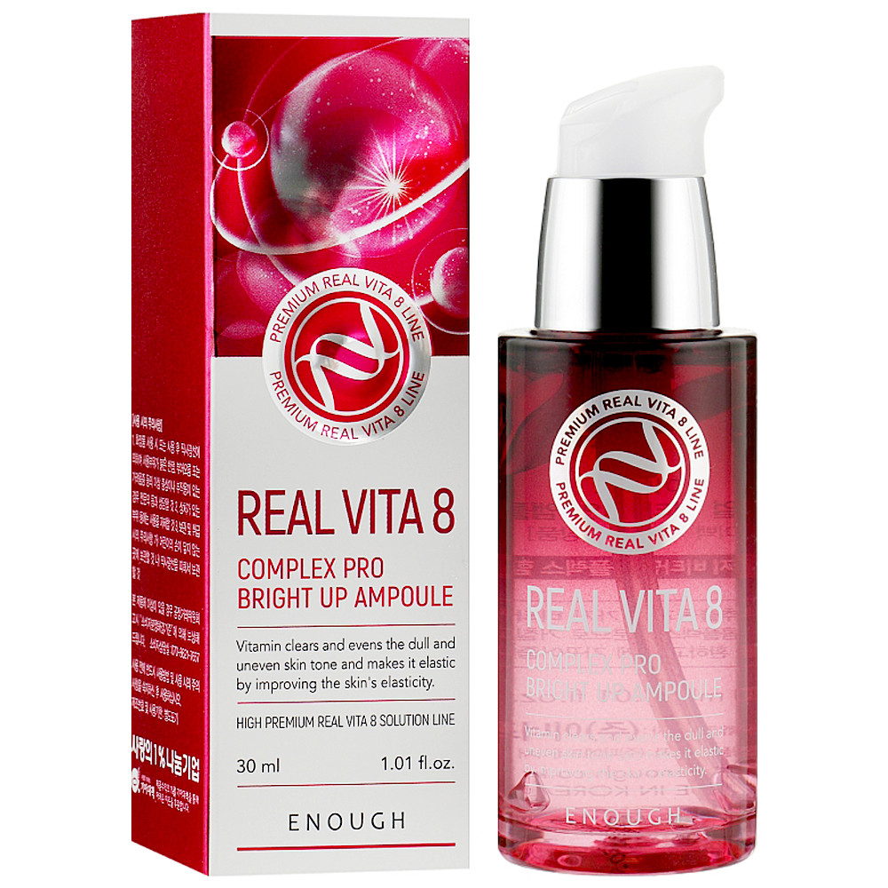 Витаминная сыворотка для лица Enough Real Vita 8 Complex Pro Bright Up Ampoule 30 мл