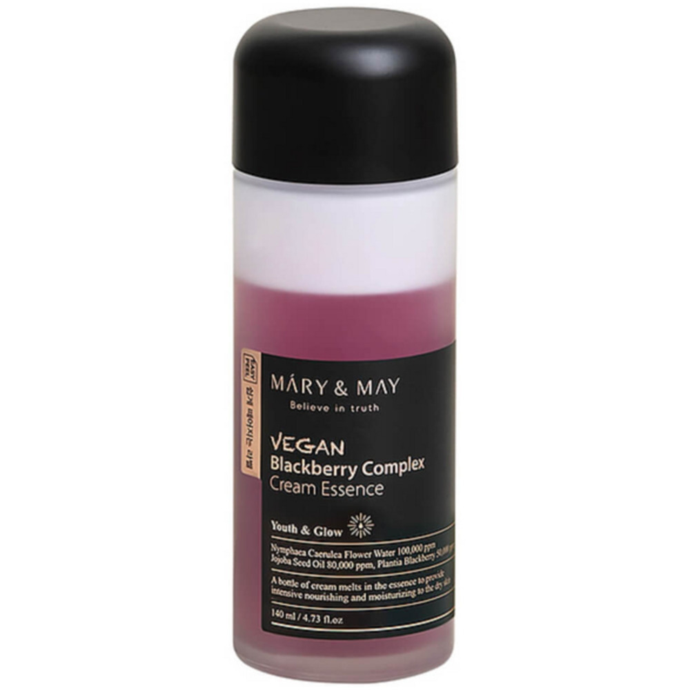 Кремова зволожуюча антиоксидантна есенція Mary&May Vegan Blackberry Complex Cream Essence 30 мл (8809670682378)