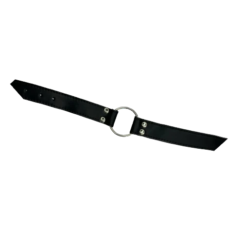 Пикантные Штучки - Кляп-кольцо с ремешком из кожи, (черный) (2000136665010)