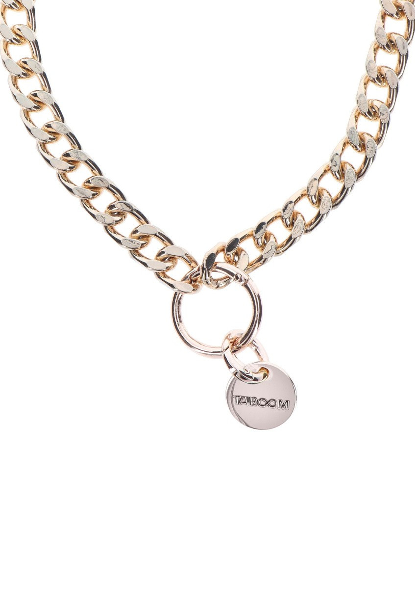 Taboom Statement Collar and leash — Нашийник із повідцем, (рожеве золото) (17304)