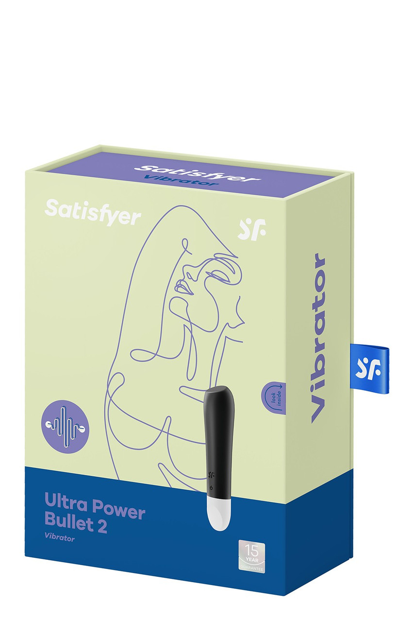 Satisfyer Ultra Power Bullet 2 Black - Мини-вибратор, 10,6х2,5 см. (чёрный) (4061504009599)