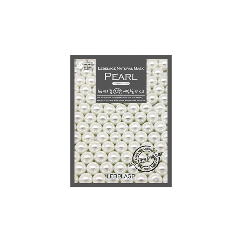 Тканинна маска для обличчя з перлами Lebelage Natural Mask Pearl 23 г (8809383000513)