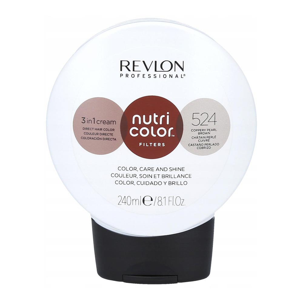 Тонуючий крем-бальзам для волосся Revlon Professional Nutri Color Filters 524 - Coppery Pearl 240 мл (8007376047327)