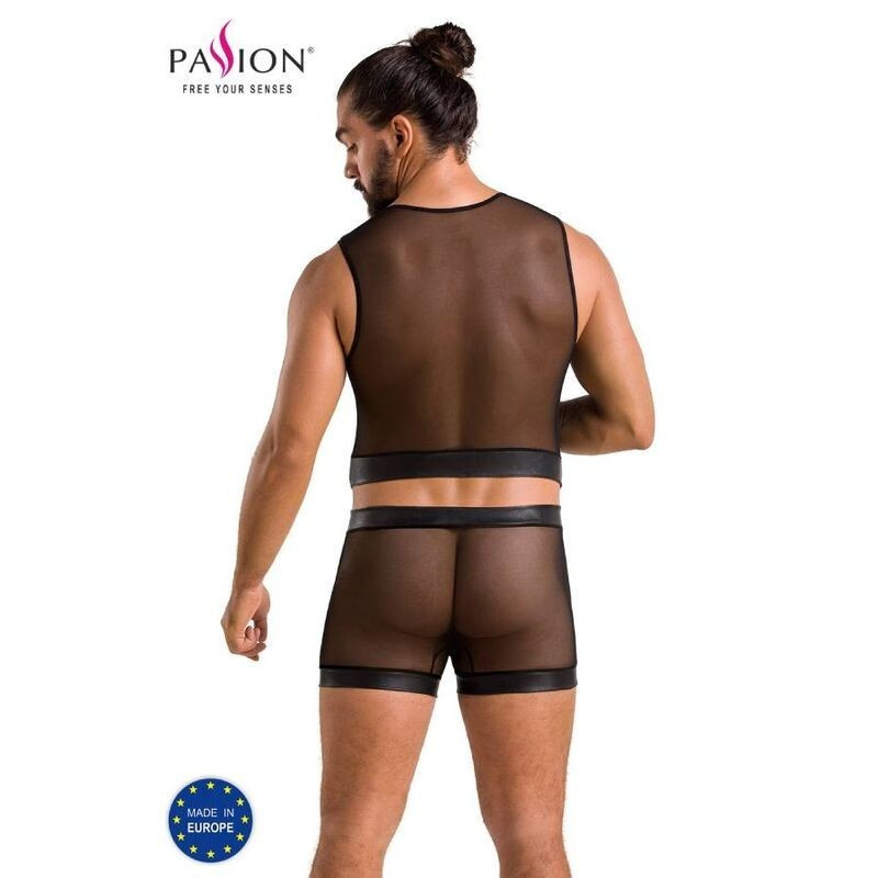 Passion — 053 SET WILLIAM black — Сексуальний сет для чоловіків, L/XL (SO7627)