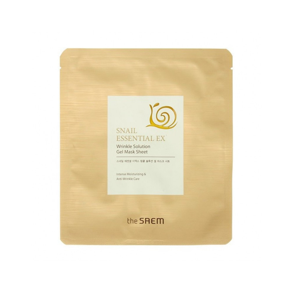 Маска для лица антивозрастная The Saem Snail Essential Ex Wrinkle Solution Gel Mask 28 г (8806164126301)