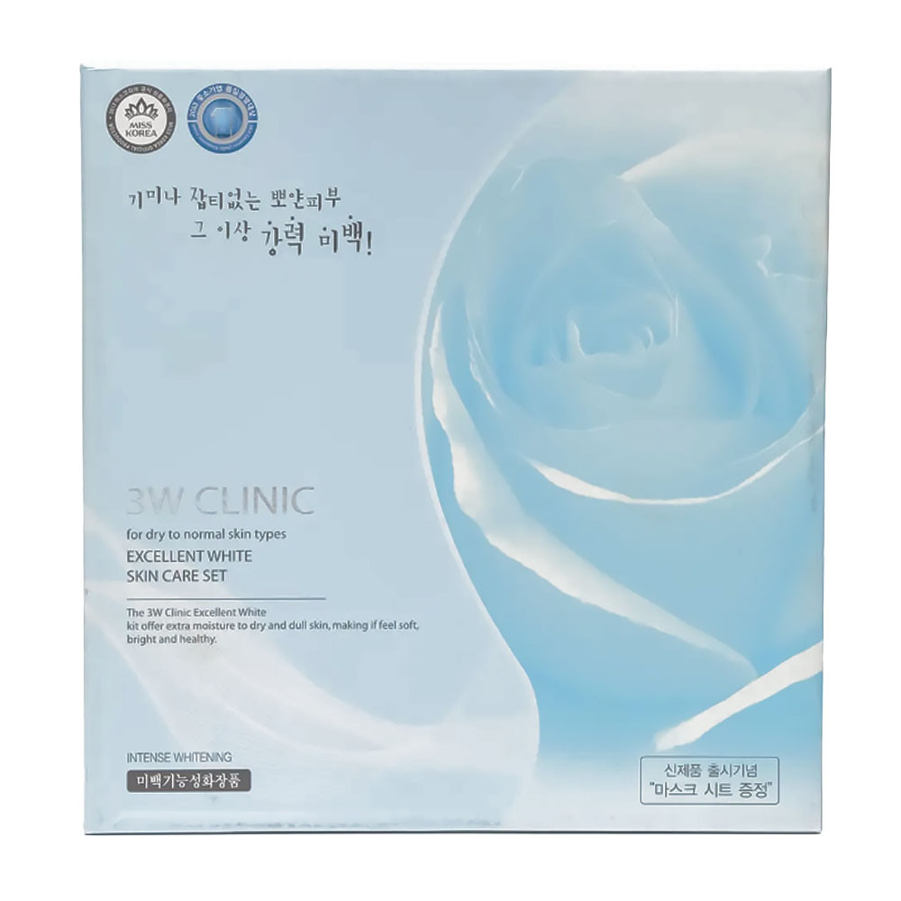 Набор косметики для лица 3W Clinic Excellent White Skin Care Set (8809317286631)