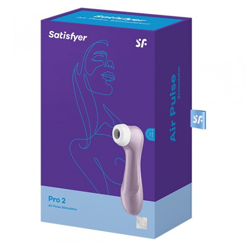 Satisfyer Pro 2 — Вакуумний стимулятор, 16х4 см (фіолетовий) (SO6730)