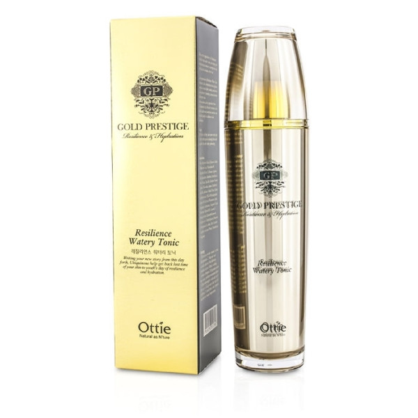 Зволожуючий тонік для пружності шкіри обличчя Ottie Gold Prestige Resilience Watery Tonic 120 мл