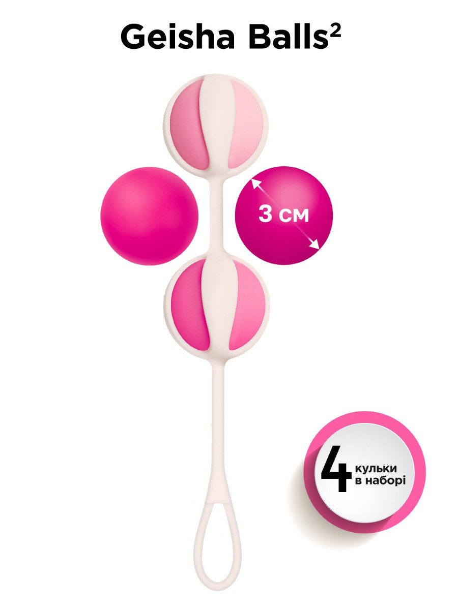 Вагинальные шарики Geisha Balls 2, 17х3 см (5060320510202)