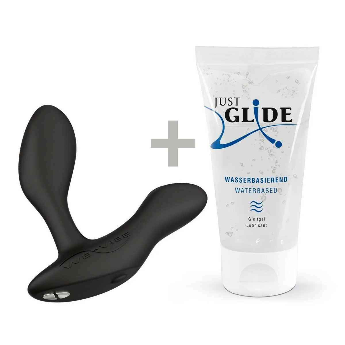 We-Vibe Vector + Лубрикант 50 мл — Масажер простати, 10.6х3 см (чорний) (klSNVC2SG916850)