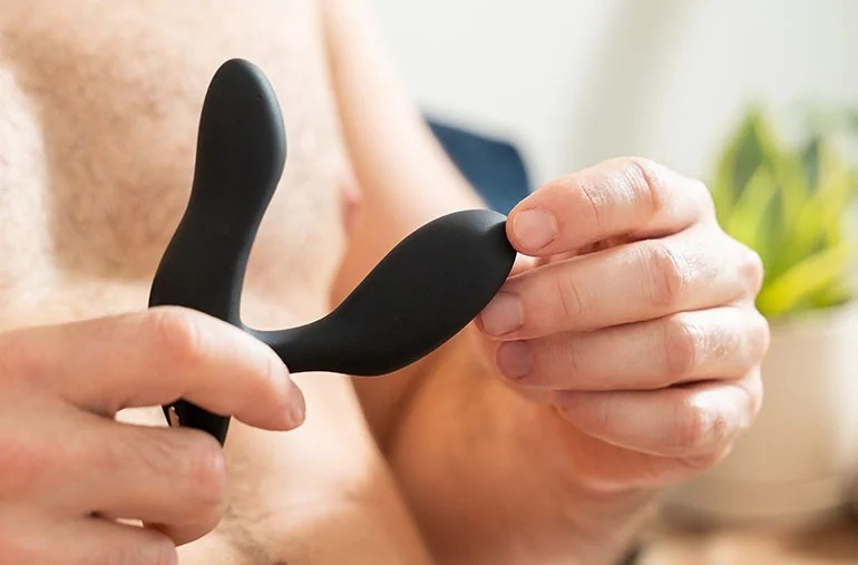 We-Vibe Vector + Лубрикант 50 мл — Масажер простати, 10.6х3 см (чорний) (klSNVC2SG916850)