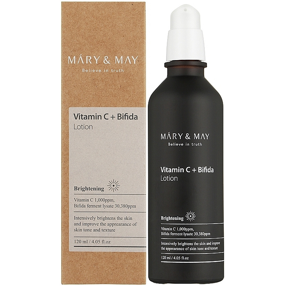 Лосьйон для обличчя з біфідобактеріями та вітаміном C Mary & May Vitamine C + Bifida Lotion 120 мл (8809670681128)