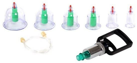 Cupping Vacuum Cup Set - Набор вакуумных присосок (8713221046192)