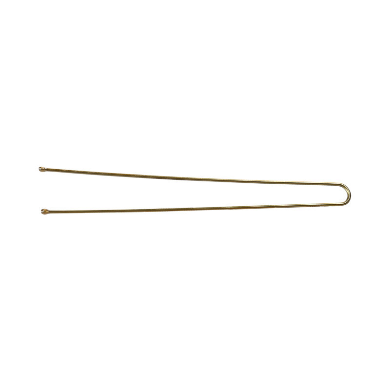 Шпильки прямые для волос, золотистые, 7.5 см Lussoni Hair Pins Golden 300 шт