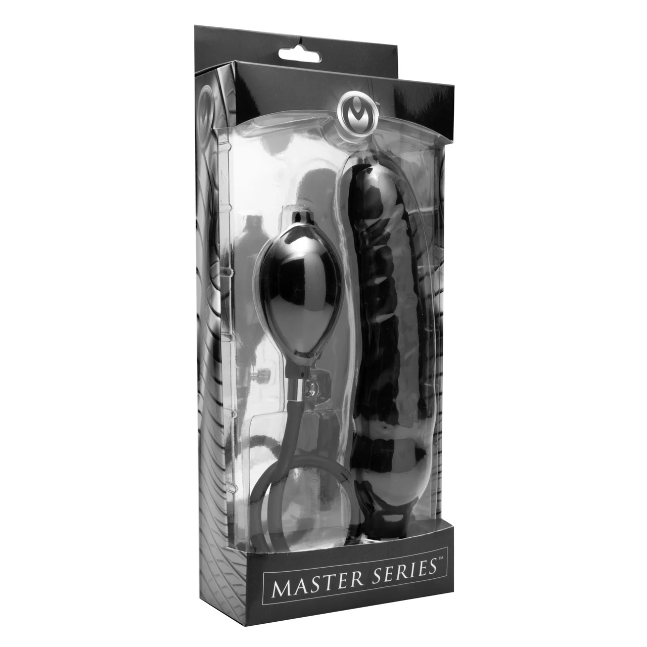 Master Series Primal Inflatable Dildo — Надувний фалоїмітатор, 21,5 см (чорний) (848518016744)