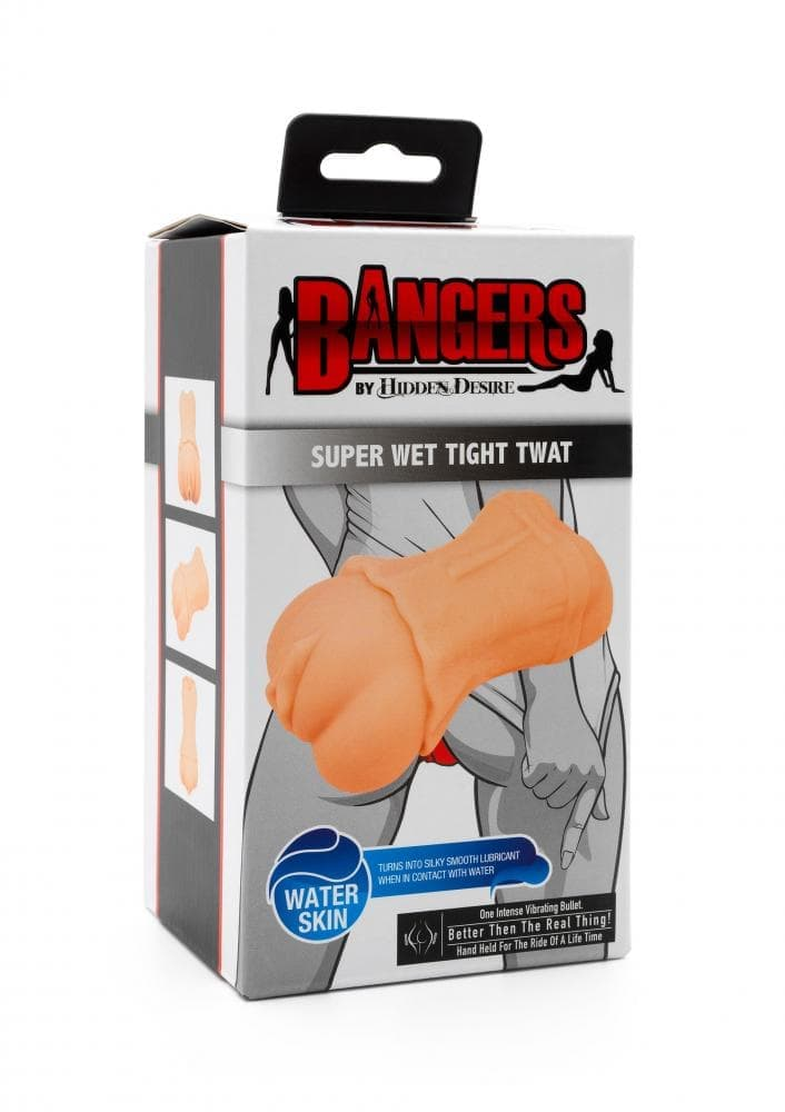 Bangers Super Wet Tight Twat - реалистичный мастурбатор с вибрацией 13,5х1см (телесный) (8713221819536)