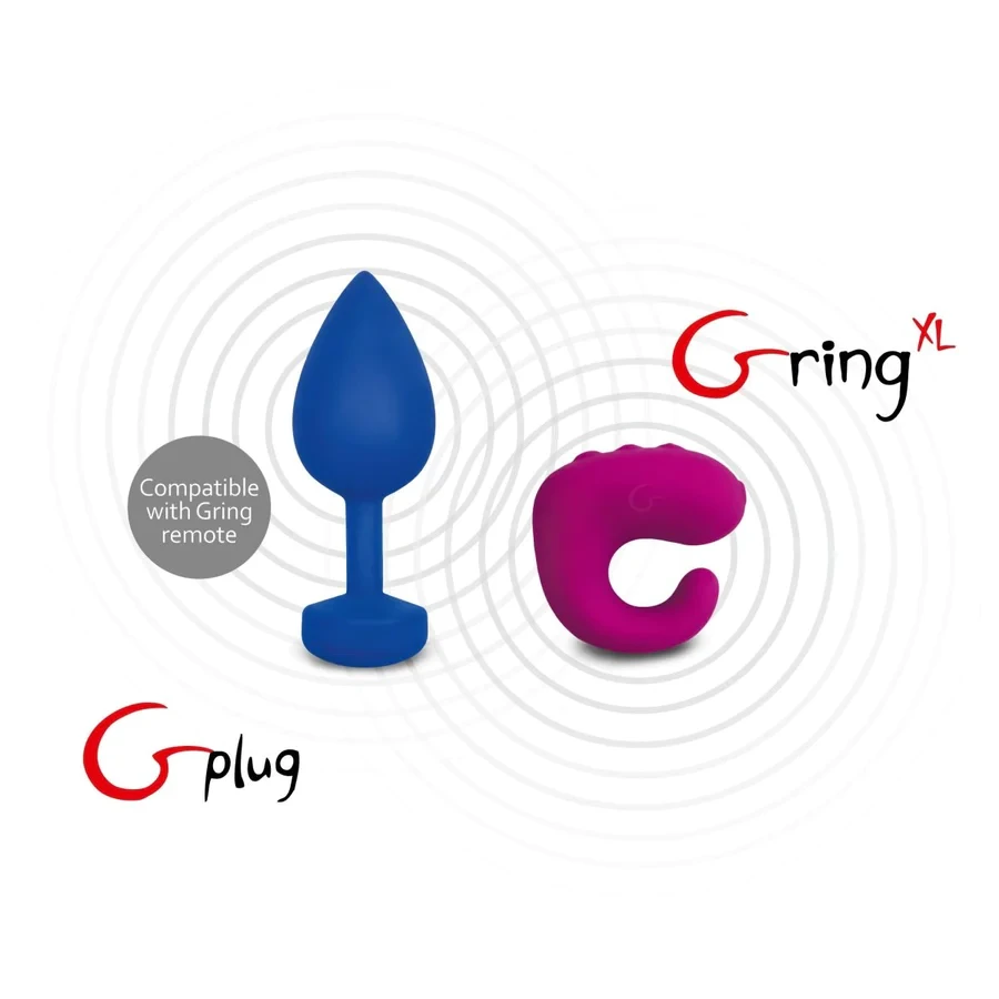 Анальная пробка с вибрацией Gvibe Gplug L, 10,5 см (5060320510349)
