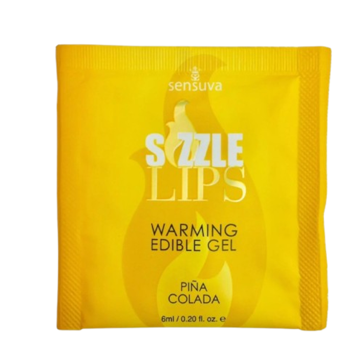 Sensuva — Sizzle Lips Pina Colada — Пробник масажного гелю, 6 мл. (soptSO337806344)