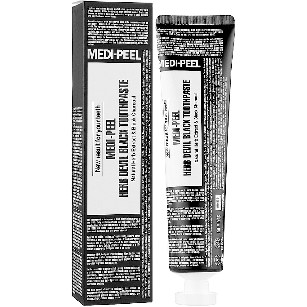 Відбілююча зубна паста з деревним вугіллям Medi Peel Herb Black Devil Toothpaste 130 г
