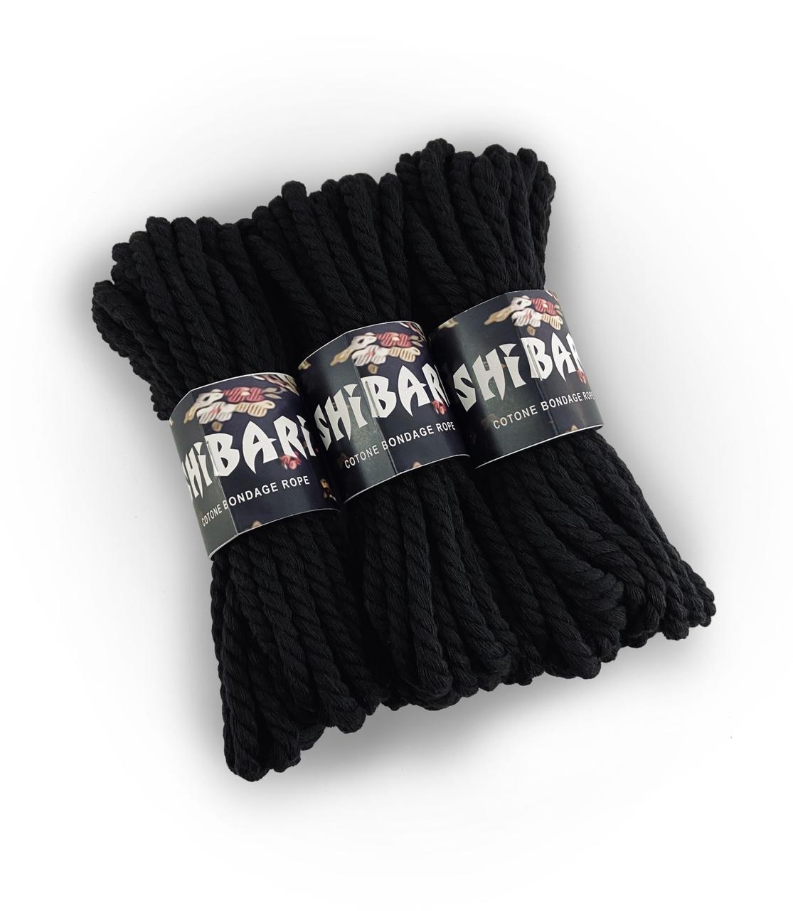 Feral Feelings Shibari Rope — Бавовняна мотузка для Шибарі, 8 м (чорна) (soptSO400249511)