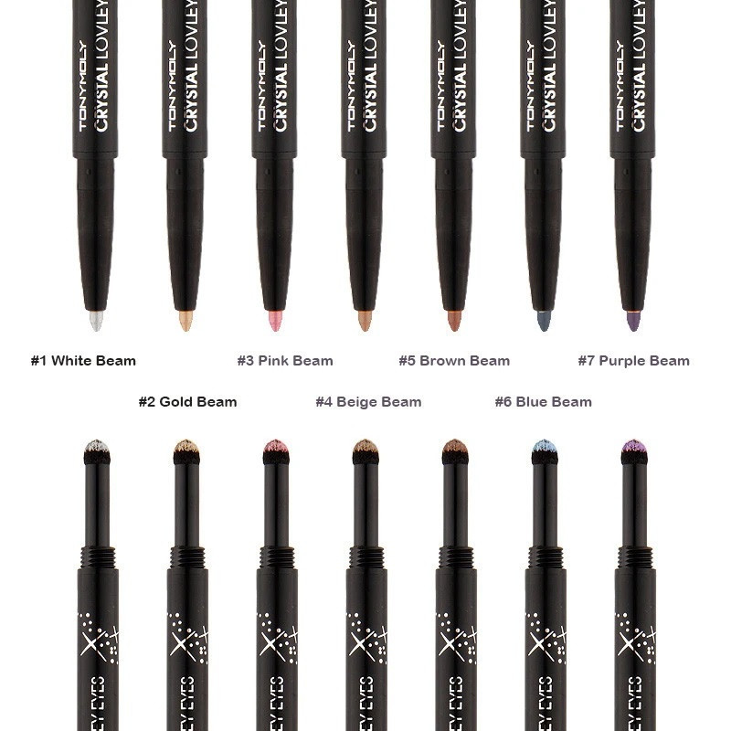 Тени-карандаш для век Tony Moly Crystal Lovely Eyes 01 White Beam 0.7 г (8806358592639)