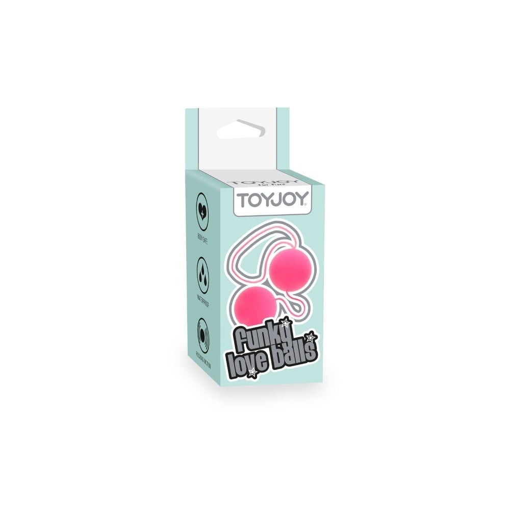 Toy Joy Funky Love — Вагінальні кульки, 3.5 см (рожевий) (TOY9852)