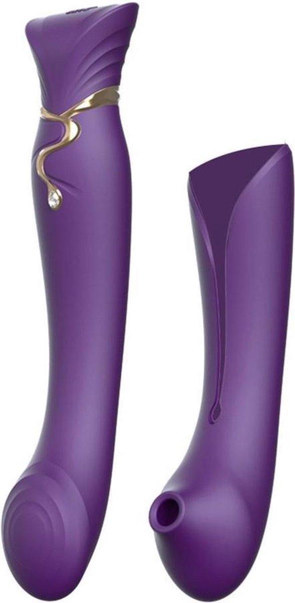 Zalo Queen Set Pulse Wave Clit Stim — Преміальний вібратор для клітора з насадкою для вакуумної стимуляції, (0600231887083)