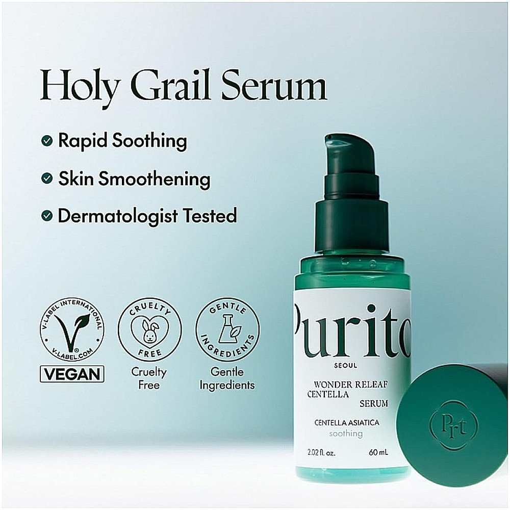 Сироватка заспокійлива з екстрактом центели Purito Centella Green Level Buffet Serum 60 мл (8809563100149)
