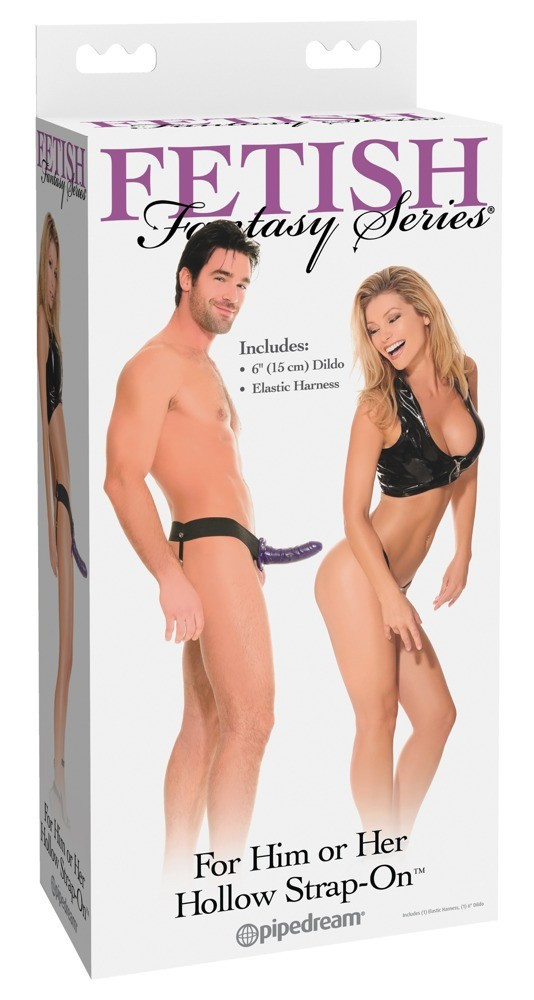 Страпон для мужчин Fetish Fantasy For Him or Her Hollow Strap-On, 15 см (DEL7987)