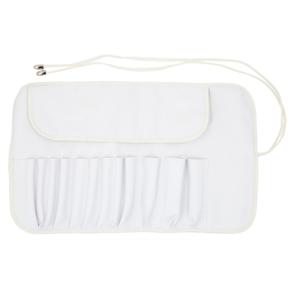 Футляр на 12 кистей для макияжа белый Mimo Roll-up Case for 12 (5903018920924)