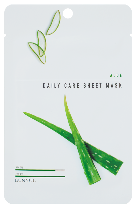 Зволожуюча тканинна маска для обличчя з екстрактом алое Eunyul Daily Care Mask Sheet Aloe 22 г (8809435405303)